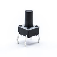 E-Switch Tactile Switch, TL1105 Series, SPST-NO, 9.7mm Top Actuated, 0.05A, 12VDC, PC