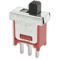 E-Switch Slide Switch, 500A Series, Sealed, SPDT, ON-ON, 3A, 120VAC/28VDC, Silver, PC Pi