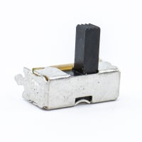 E-Switch Slide Switch, EG Series, SPDT, Non-Shorting, ON-ON, 200mA DC, 30VDC, R/A, PC