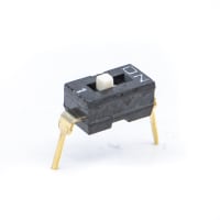 E-Switch DIP Switch, KAE Series, SPST, Raised Slide Actuator, 1 Position, 25mA, 24VDC, P