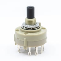 E-Switch Rotary Switch, KC Series, DP5T, 1 Deck, 2P, Non-Shorting, 350mA AC, 125V, Solde