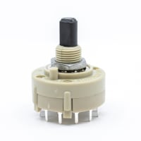 E-Switch Rotary Switch, KC Series, DP12T, 1 Deck, 1P, Non-Shorting, 350mA AC, 125V, PC