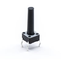 E-Switch Tactile Switch, TL1105 Series, SPST-NO, 16.3mm Top Actuated, 0.05A, 12VDC, PC