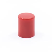 E-Switch Accessory, Round Pushbutton Cap, 8.80mm D x 10.50 H, Snap Fit, Red