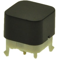 E-Switch Pushbutton Switch, SPST-NO, OFF-(ON), Square Actuator, 28VDC, PC, PB300 Series