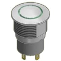 E-Switch Pushbutton Switch, IP67, SPST, OFF-ON, Clear Actuator, 2A, 6VDC, Solder, PVA6 Series