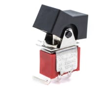 E-Switch Rocker Switch, 300 Series, SPDT, ON-NONE-ON, PC Mount, 5A, 120VAC, 28VDC, R/A PC Pin