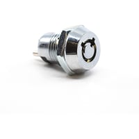 E-Switch Keylock Switch, KO Series, SPST, OFF-ON, Key Remove All, 2 Position, 1A, 125VAC, Sldr