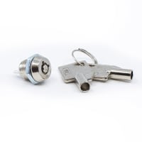 E-Switch Keylock Switch, KO Series, SPST, OFF-ON, Key Remove All, 2 Position, 1A, 125VAC, Sldr