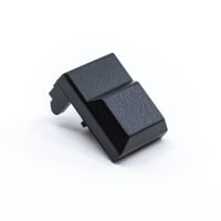 E-Switch Accessory, 5500 Series, Rectangular Cap, 17.10mmx12.30mmx10.10mm, Snap Fit, Black