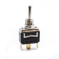 E-Switch Toggle Switch, ST1 Series, SPDT, MOM-ON-MOM, Standard Round, 20A, 125VAC, QC