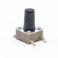 E-Switch Tactile Switch, TL3301, SPST-NO, OFF-(ON), 9.5mm Top Actuated, 0.05A, 12VDC