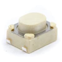 E-Switch Tactile Switch, TL3365, SPST-NO, OFF-(ON), 2.25mm Top Actuated, 0.05A, 12VDC