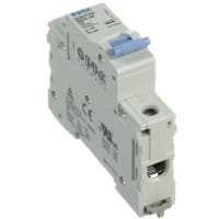 E-T-A Circuit Protection and Control Circuit Breaker Miniature C Curve DIN Rail UL1077 277/480V 120VAC 60VDC 1P 5A