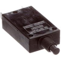 E-T-A Circuit Protection and Control Circuit Breaker Threadneck Mount Push-To-Release/Reset QC 1P 250VAC/50VDC 20A