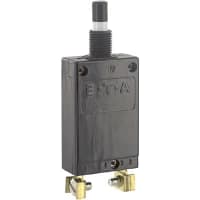 E-T-A Circuit Protection and Control Circuit Breaker Threadneck Mnt Push-To-Release/Reset Screw 1P 250VAC/50VDC 30A