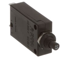 E-T-A Circuit Protection and Control Circuit Breaker Threadneck Mount Push-To-Reset .250" QC 1P 250VAC/50VDC 2.5A