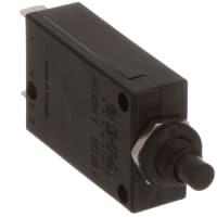 E-T-A Circuit Protection and Control Circuit Breaker Threadneck Mount Push-To-Release/Reset QC 1P 250VAC/50VDC 0.8A