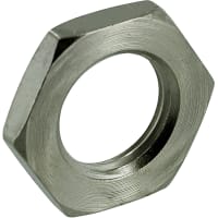 E-T-A Circuit Protection and Control Hardware, Hex Nut, 3/8-27, Nickel Plated Brass