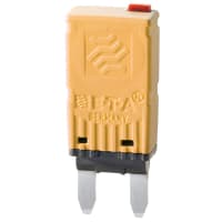 E-T-A Circuit Protection and Control Circuit Breaker Thermal Automotive Mini-CBE Type 3 Reset Button 1P 24VDC 5A