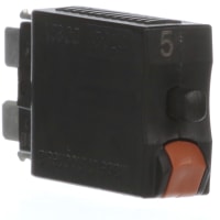 E-T-A Circuit Protection and Control Circuit Breaker Thermal Automotive Push-to-Reset Plug-In Blade Term. 1P 28VDC 5A