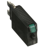 E-T-A Circuit Protection and Control Circuit Breaker Thermal Automotive Push-to-Reset Plug-In Blade Term. 1P 28VDC 6A