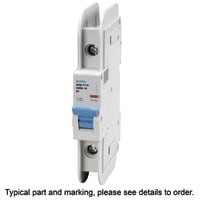 E-T-A Circuit Protection and Control Circuit Breaker Miniature C Curve DIN Rail UL489 277/480V 120VAC 60VDC 1P 2A