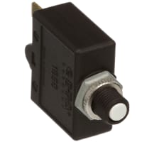 E-T-A Circuit Protection and Control Circuit Breaker Thermal Overcurrent Manual Reset .250 QC 1P 240VAC 28VDC 15A