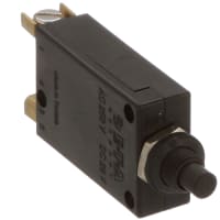 E-T-A Circuit Protection and Control Circuit Breaker Threadneck Mount Push-To-Release/Reset Screw 1P 250VAC/50VDC 25A