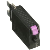 E-T-A Circuit Protection and Control Circuit Breaker Thermal Automotive Push-to-Reset Plug-In Blade Term. 1P 28VDC 3A