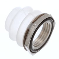 E-T-A Circuit Protection and Control Boot/Hex Nut Assy W/ O-Ring, Nickel Nut, M12x1x1.8, Clear, IP66