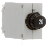 E-T-A Circuit Protection and Control Circuit Breaker Thermal Manual Actuation Metric Screw Term. 115VAC/28VDC 1P 20A