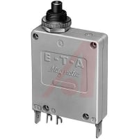 E-T-A Circuit Protection and Control Circuit Breaker Std.Delay Manual Release Blade Aux Contact 250VAC/50VDCV 1P 3A