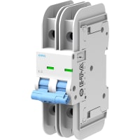 E-T-A Circuit Protection and Control Circuit Breaker Miniature D Curve DIN Rail UL489 277/480V 120VAC 60VDC 2P 30A