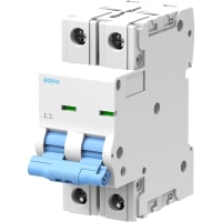 E-T-A Circuit Protection and Control Circuit Breaker Miniature C Curve DIN Rail UL1077 277/480V 120VAC 60VDC 2P 15A