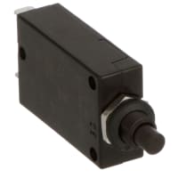 E-T-A Circuit Protection and Control Circuit Breaker Threadneck Mount Push-To-Release/Reset QC 1P 250VAC/50VDC 1A