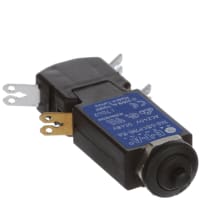 E-T-A Circuit Protection and Control Circuit Breaker Thermal Threadneck Mount P/B 2 x.110 QC 2P 250VAC 50VDC 15A