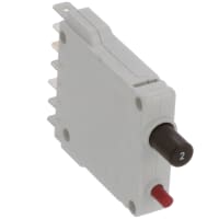 E-T-A Circuit Protection and Control Circuit Breaker Thermal-Magnetic 2-Button QC Aux Contact 250VAC/65VDCV 1P 2A