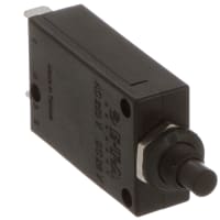 E-T-A Circuit Protection and Control Circuit Breaker Threadneck Mount Push-To-Release/Reset QC 1P 250VAC/50VDC 12A