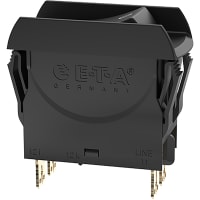 E-T-A Circuit Protection and Control Circuit Breaker Thermal w/Rocker + Guard I/O Legend 2P 15A 3120-N Series