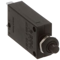 E-T-A Circuit Protection and Control Circuit Breaker Threadneck Mount Push-To-Release/Reset QC 1P 250VAC/50VDC 1.5A