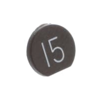 E-T-A Circuit Protection and Control Marking Insert, Pushbutton Configuration, Black, 9510 Series, Marked 15