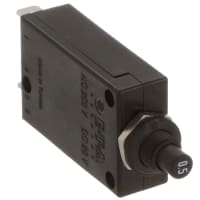 E-T-A Circuit Protection and Control Circuit Breaker Threadneck Mount Push-To-Reset .250" QC 1P 250VAC/50VDC 0.5A