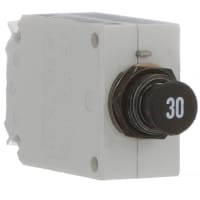 E-T-A Circuit Protection and Control Circuit Breaker Thermal Manual Actuation Metric Screw Term. 115VAC/28VDC 1P 30A