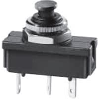 E-T-A Circuit Protection and Control Circuit Breaker Thermal Black Reset Act. Panel Mount Blade 1P 250VAC 50VDC 3.15A