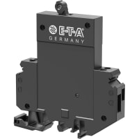 E-T-A Circuit Protection and Control Circuit Breaker Toggle Therm-Mag Std Delay Aux Contacts Screw 1P 277/480VAC 10A