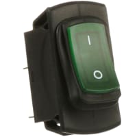 E-T-A Circuit Protection and Control Circuit Breaker Thermal w/Rocker 2-Pole Green LED 240/50V 20A 3120-N Series