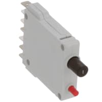 E-T-A Circuit Protection and Control Circuit Breaker Thermal-Magnetic 2-Button QC Aux Contact 250VAC/65VDCV 1P 1A