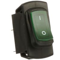 E-T-A Circuit Protection and Control Circuit Breaker Thermal w/Rocker 2-Pole Green LED 240/50V 5A 3120-N Series