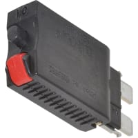 E-T-A Circuit Protection and Control Circuit Breaker Thermal Automotive Push-to-Reset PlugIn Blade Term. 1P 28VDC 10A